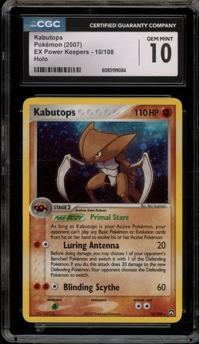 Pokemon Kabutops EX Power Keepers Holo Rare #10 CGC 10 Gem Mint