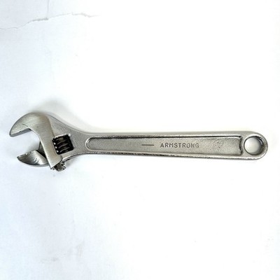 Vintage Armstrong 10'' Adjustable Wrench - Made In USA