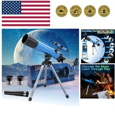 Telescope for Kids 50mm 100x Magnification Beginner Telescopio with Tripod, 2...