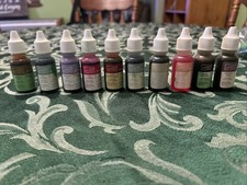 Lot of 10 Stampin Up Classic Ink Refill Bottles USED 90 Full