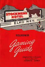 Stockmen's Hotel Horse Shoe Club 1949 Elko Nevada Casino Guía de juegos