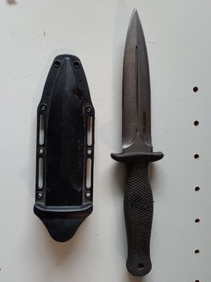 Cold Steel Counter Tac I Knife 5'' Double Edge AUS8A Steel Blade Kray-Ex Handle