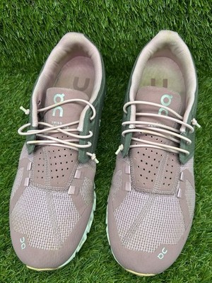 On Cloud 2.0 Running Shoes Womens Sz 9.5 Gray Charcoal Rose Athletic Gym Trainer