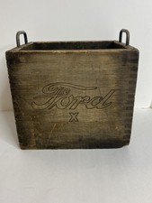 Vintage Original Ford Model A T Battery Box 6 Volt Size - Wood W Iron Handles Vintage Original Ford Model A T Battery Box 6 Volt Size - Wood W Iron Handles