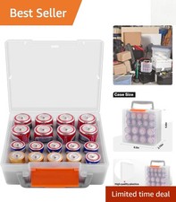 Durable Battery Storage Case for 8D 10C Cells - Locking Mechanism Included