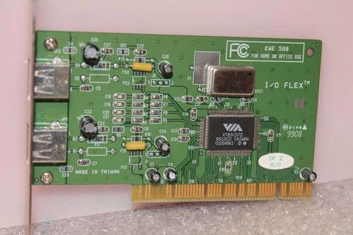 USB 2.0 2x PCI Controller Karte VIA VT83C572 - KWE580 - geeignet für Win98 etc.