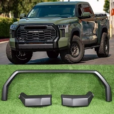 Front Bumper Grille Matt Black Trim Molding Surround For 2022-2024 Toyota Tundra