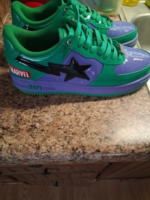 Size 12 - A Bathing Ape Marvel x Bapesta Hulk