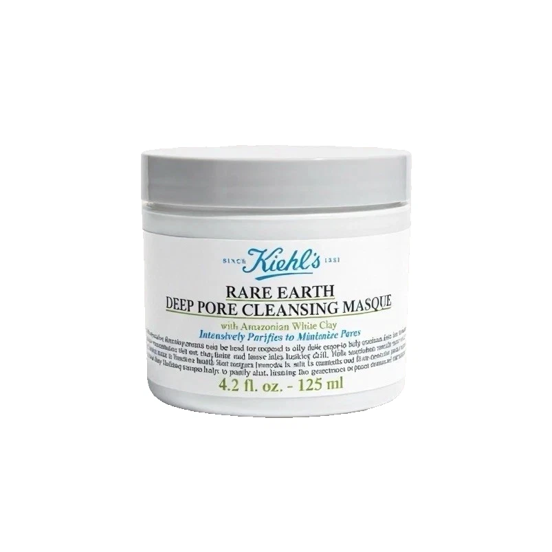 New Kiehl's Rare Earth Deep Pore Cleansing Masque 4 oz/125ml for Sensitive skin - Image 2 of 4