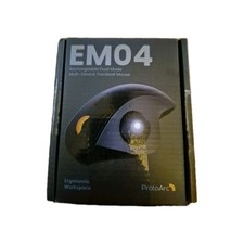 Wireless Trackball Mouse, EM04 Ergonomic Bluetooth Rollerball Mouse Rechargeable