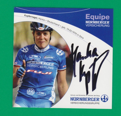 CYCLING cycling card KUPFERNAGEL HANKA team NURNBERGER Versicherung signed
