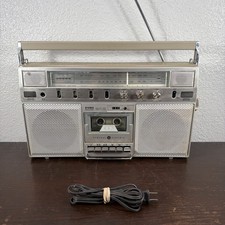 1980s GE General Electric 3-5254a Boom Box AM/FM Radio Cassette Player READ