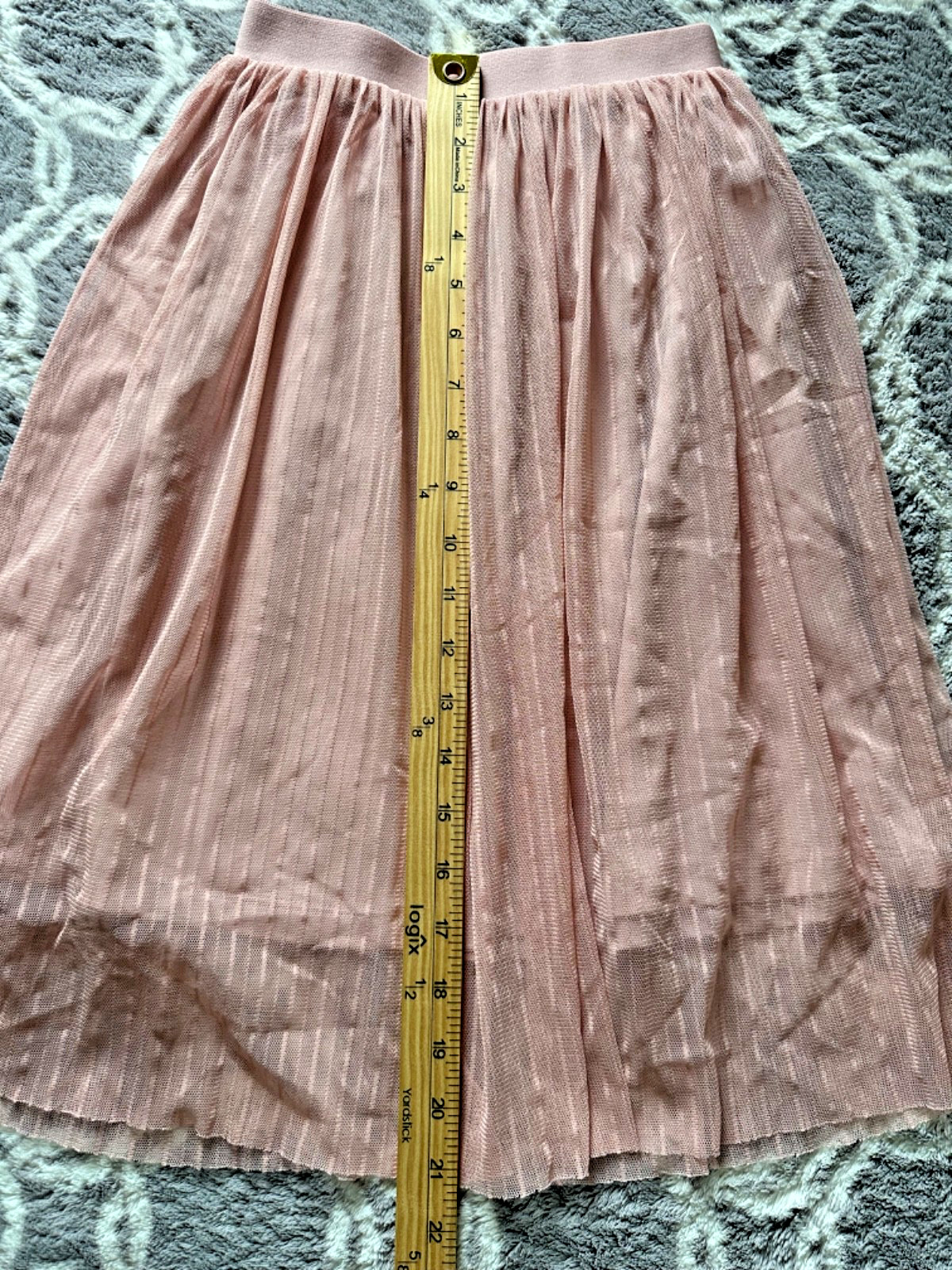 Uniqlo Girl's Tulle Skirt Pink Size 9-10 New thumbnail 2
