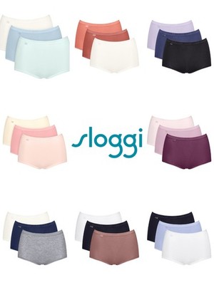 Sloggi Maxi Slips Slips Basic+ Slip 3er Pack 95% Baumwolle High Rise Dessous