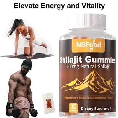 Shilajit Pure Himalayan Organic Resin 200mg Max Strength 85+ Trace Mineral 30ct