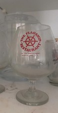 Flagship Restaurant Washington DC Vintage Glass 20oz Original Owner 1985