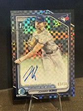 2024 1st Bowman Draft Johnny King /10 *  Black X-Fractor * Auto SSP 03/10 Chrome