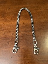 CHROME HEARTS Cross Cuban Link Wallet Chain 925 Double Clasp 20 Inch