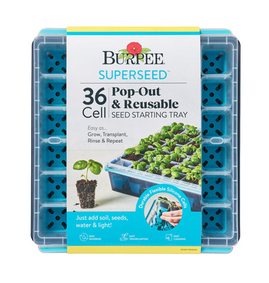 Burpee SuperSeed Seed Starting Tray | 36 Cell Reusable Seed Starter Tray | fo...