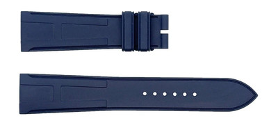 HERMES Women's 20mm x 17mm Navy Blue Rubber Watch Band Genuine New