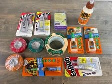 Lot Of Assorted Crazy Glue Superglue And E 6000 Adhesive and more