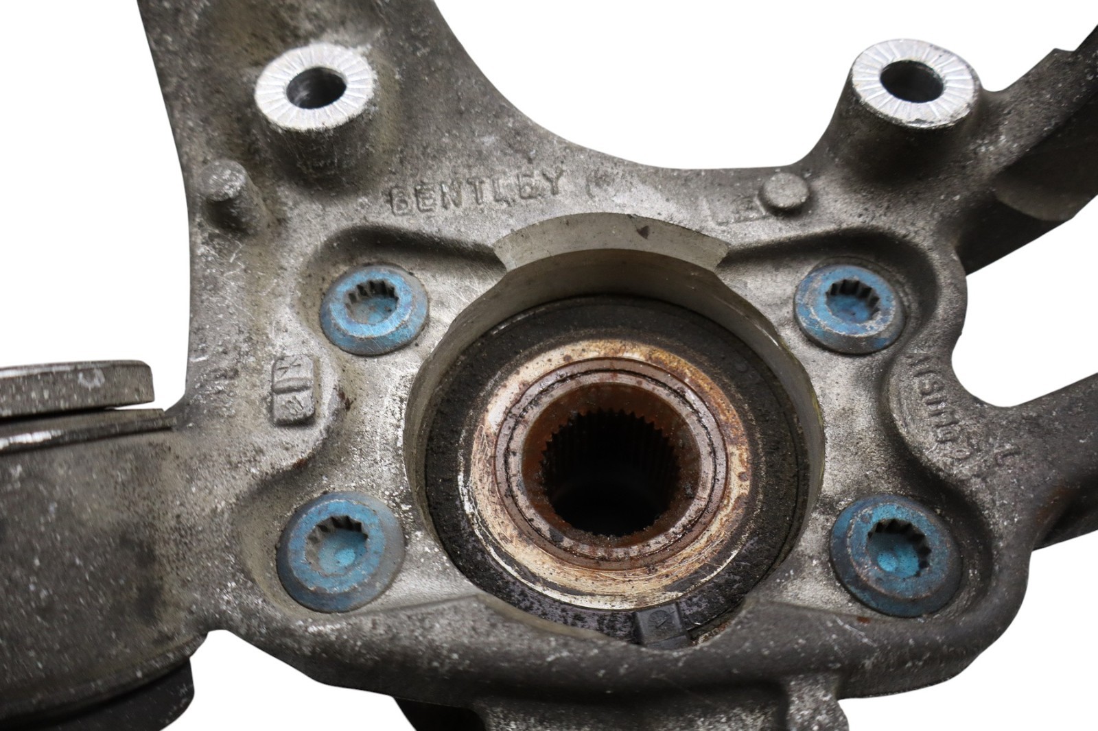 03-13 Bentley Continental GTC Rear Left Side Spindle Knuckle Hub Oem
