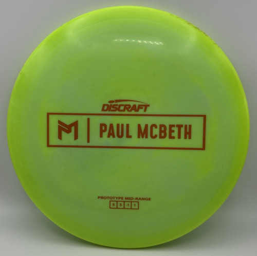 Discraft Mcbeth ESP Prototype Malita * 5/5/-1/1 * Disc Golf Midrange (172g) Neon