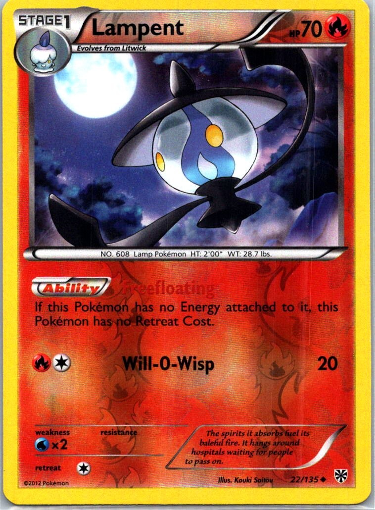 Lampent Reverse Holo Uncommon PLS Plasma Storm 22/135 LP