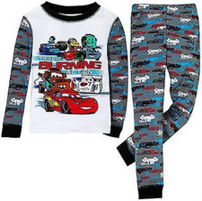 Disney Store Cars Lightning McQueen Tow Mater Shu Francesco Boy's Pajamas 4 New