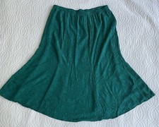 VTG Teddi Long Textured Skirt Sz 24W Rayon Tumpet Tulip Boho 80's Pull on