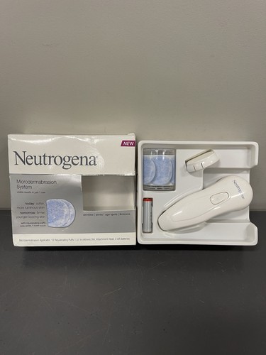 Neutrogena Microdermabrasion System w/ 12 New Puffs, New Head, New Batteries