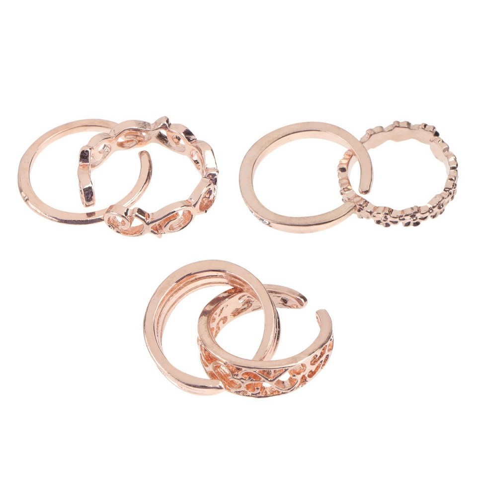 6PCS Stylish Ring Toe Ring Decor Exquisite Ring Decor Exaggerated ...