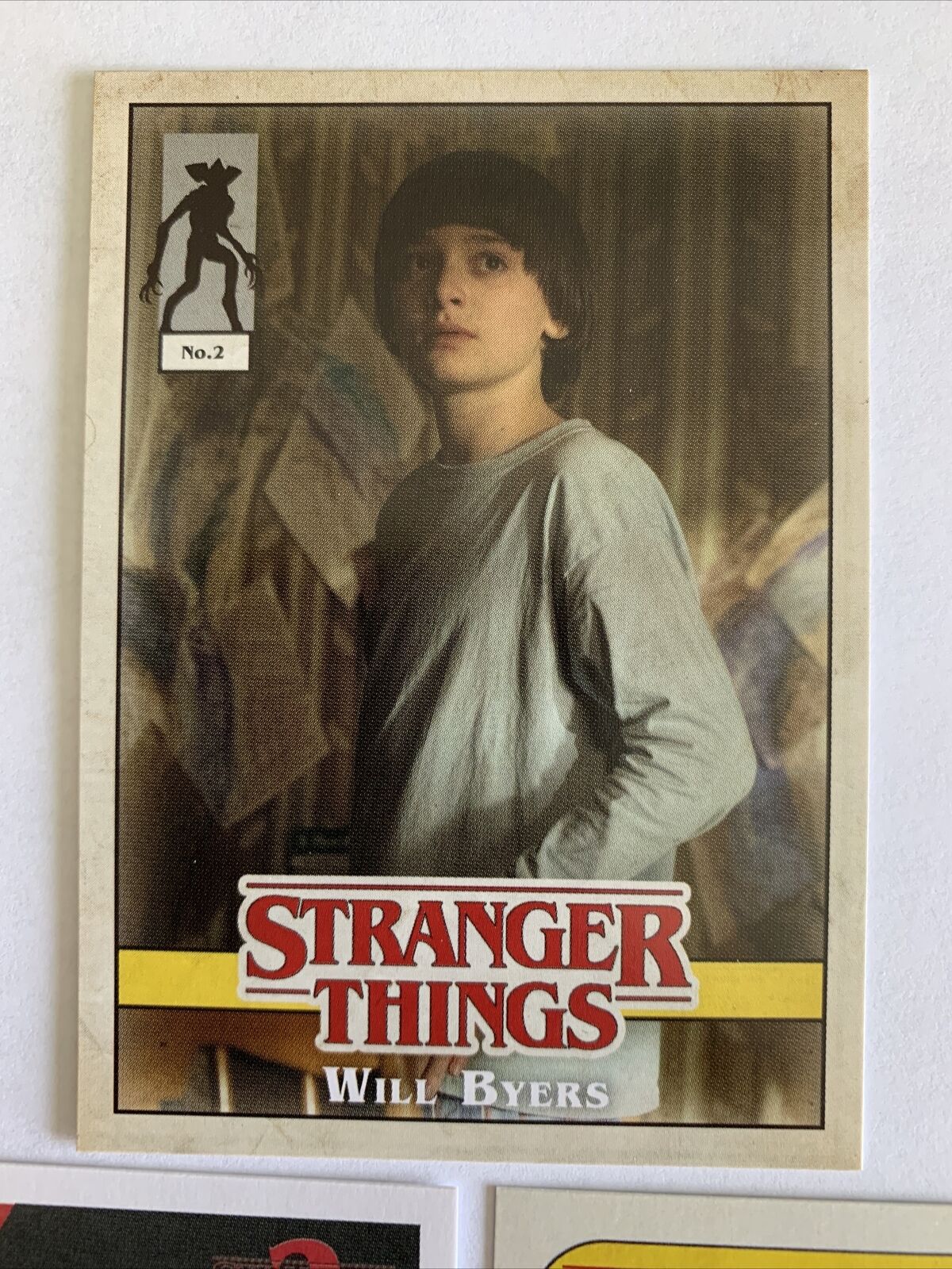 STRANGER THINGS Character Card & Stickers WILL BYERS ST-7, 7 of 20 & 7 of  10