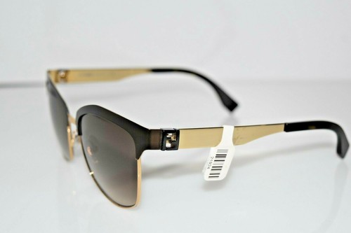 New FENDI Authentic Brown Gold FF 0051/S MOCCC 55-17-140 Sunglasses - Picture 5 of 8