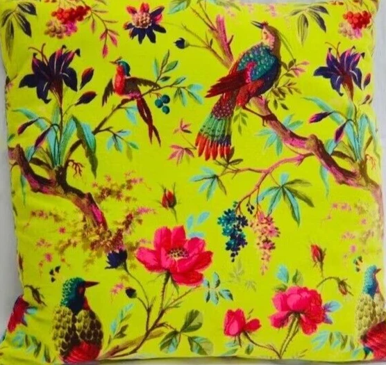 Yellow bird sale pillow
