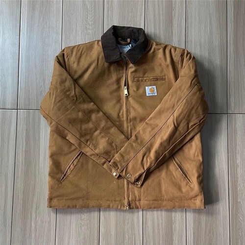 Carhartt Duck Detroit Moto Casual Winterjacke Carhartt Brown J01 Arbeitsjacke ** - Bild 8 von 27