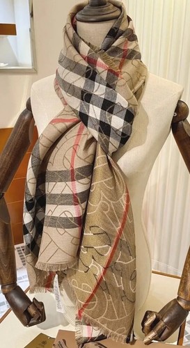 Sciarpa Donna BURBERRY original. Cashmere 100%. Beige/Oro *ULTIMI SALDI -45%*
