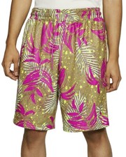 Nike Jordan Jumpman Knit Palm Floral Shorts Fuchsia Beige Medium