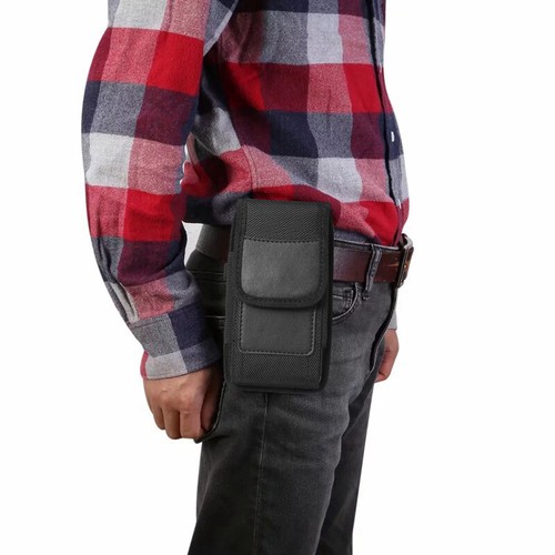 Vertical/Horizontal Universal 6.5in Mobile Holster Waist Belt Clip Holder Pouch - Picture 7 of 22