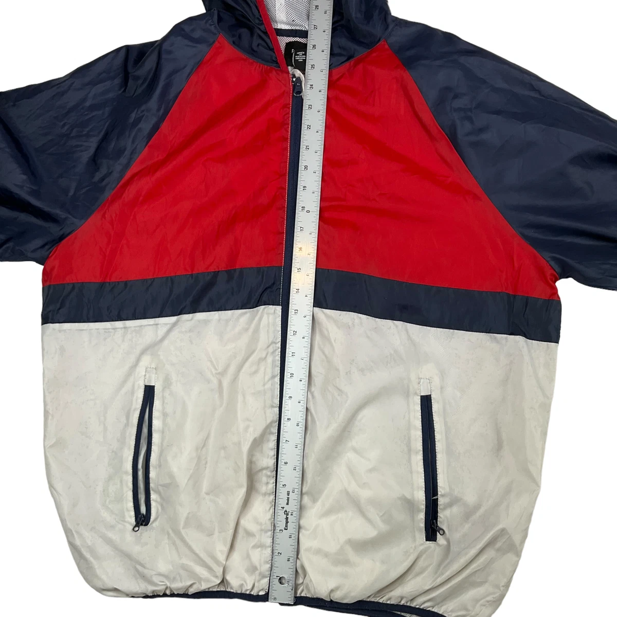 Red white and hotsell blue windbreaker forever 21