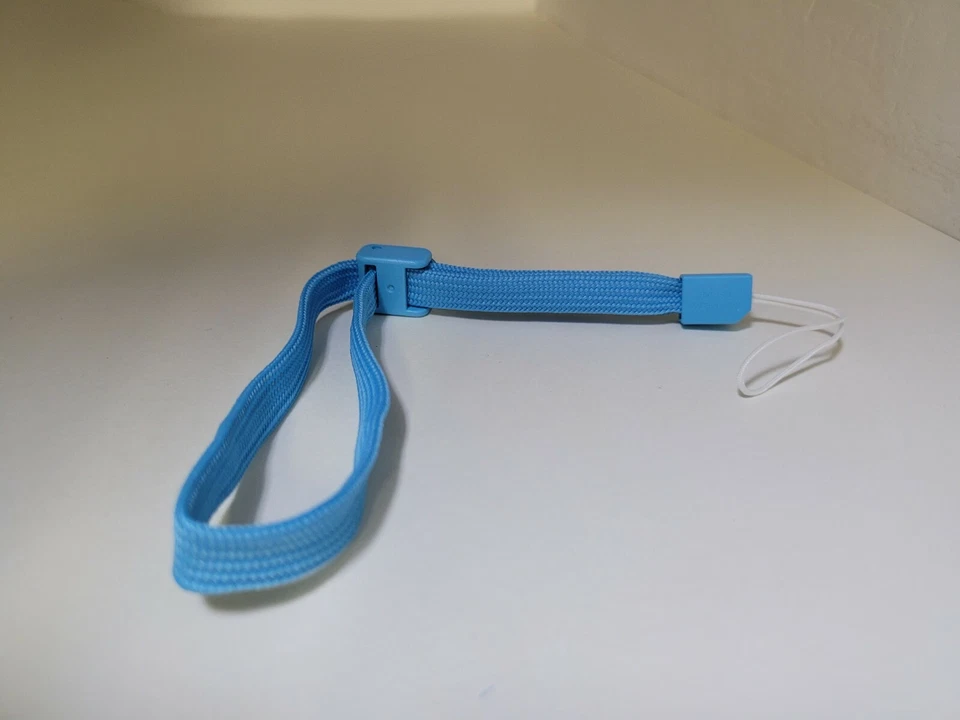 NOVO EM PERFEITO ESTADO Azul Oficial Genuíno OEM Nintendo Wii Controle Remoto Pulseira RVL-018 - Imagem 2 de 3