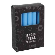 PACK OF MAGIC SPELL CANDLES BLUE PEACE - WICCA RITUAL WITCH ALTER