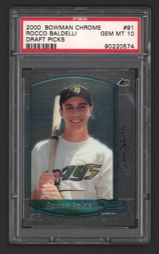 Rocco Baldelli #91 2000 Bowman Chrome Draft Picks card