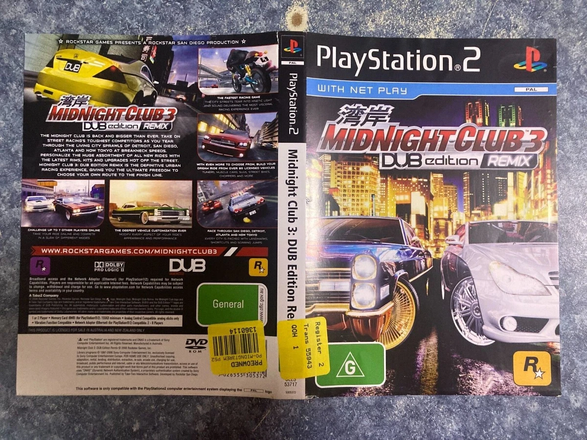 Midnight club 3 dub 2024 edition remix ps2