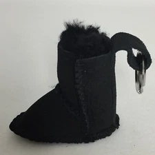 UGG Australia Mini Classic Black Suede Boot Charm Keychain NEW With Tag