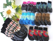 USA SELLER Pet WaterProof Rain Shoes Boots Socks Non-slip Rubber SMALL BIG Dog