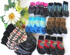 USA SELLER Pet WaterProof Rain Shoes Boots Socks Non-slip Rubber SMALL & BIG Dog