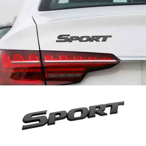 2x/Set Car Exterior Accessories Metal 3D Sport Emblem Badge Decal Sticker Black - Picture 4 of 12