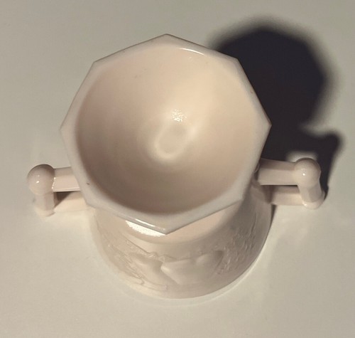 Vintage Jeannette Shell Pink Milk Glass Baltimore Pear Compote / Sugar Sweet! - Picture 9 of 9
