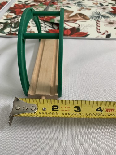 Early 2000s Wooden Railway Train Track Green Bridge | For Thomas And Brio Sets - Picture 3 of 4
